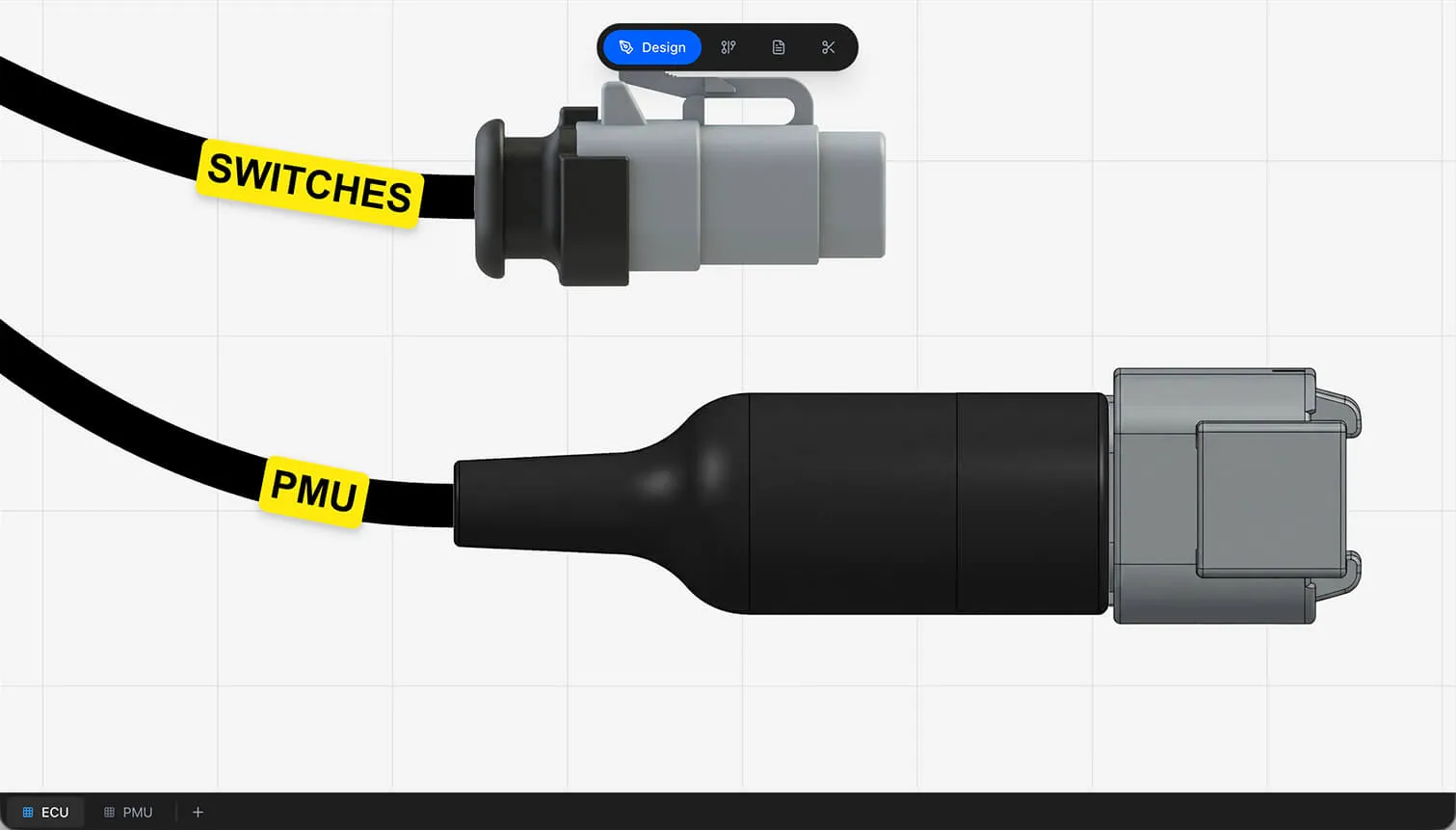 The canvas at different zoom levels showing the grid detail change